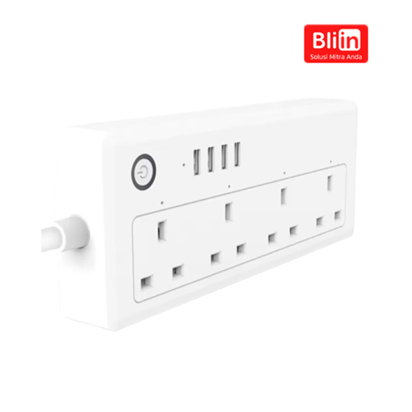 Smart WiFi UK Four Outlet Plug Smart Socket
