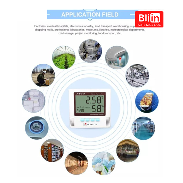 Sound and Light Alarm Hygro Thermometer